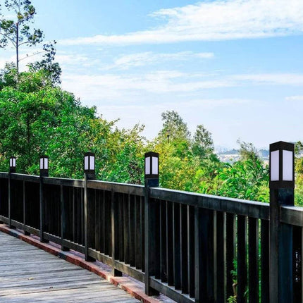 Square Solar LED Fence Post Light Garden Decor - Garden Decor - GPED - Mad Fly Essentials