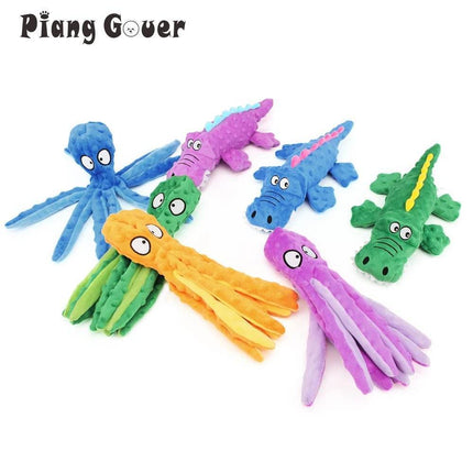 Squeaky Animal Octopus Dog Cleaner Toy Pet Essentials - Pet Essentials - Amebrond - Mad Fly Essentials