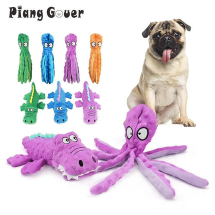 Squeaky Animal Octopus Dog Cleaner Toy Pet Essentials - Pet Essentials - Amebrond - Mad Fly Essentials