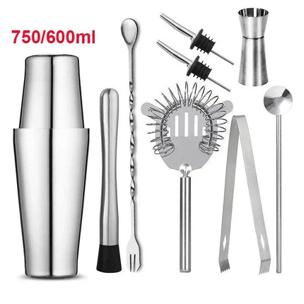Stainless Cocktail Shaker Bar Tools Set Kitchen Essentials - Kitchen Essentials - Upors - Mad Fly Essentials