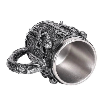 Stainless Medieval Dragon Zombie Coffee Beer Mug - Beer Mug - Freeson - Mad Fly Essentials