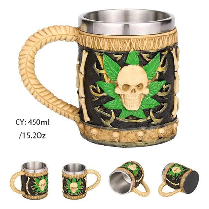 Stainless Medieval Dragon Zombie Coffee Beer Mug - Beer Mug - Freeson - Mad Fly Essentials
