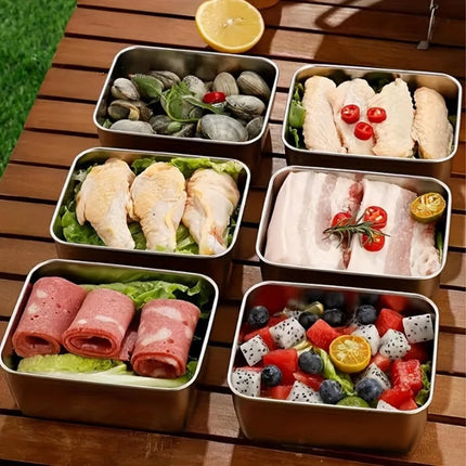Storage Solutions Stainless Food Reusable Container Set - Storage Solutions - LESHP - Mad Fly Essentials