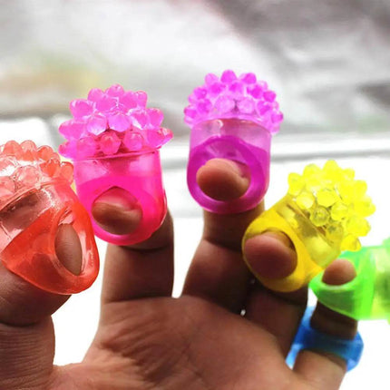 Strawberry Flashing LED Finger Ring Party Essentials - Party Essentials - Partigos - Mad Fly Essentials