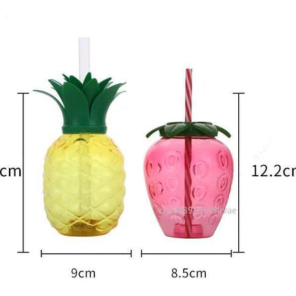 Strawberry Pineapple Hawaiian Cups Party Essentials - Party Essentials - MoonBiffy - Mad Fly Essentials
