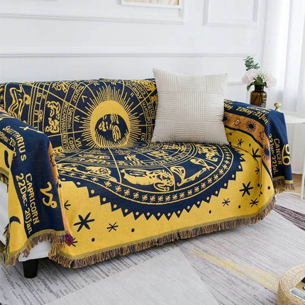 Sun god Woven Bohemian Sofa Blanket Home Decor - Home Decor - Wandering Tribe - Mad Fly Essentials