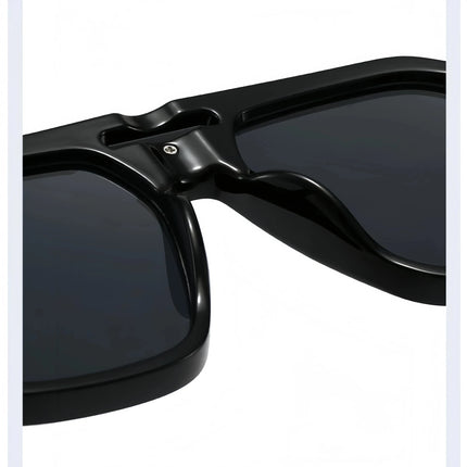 Sunglasses Men Retro Double Bridge Pilot Sunglasses - Men Sunglasses - SHAUNA - Mad Fly Essentials