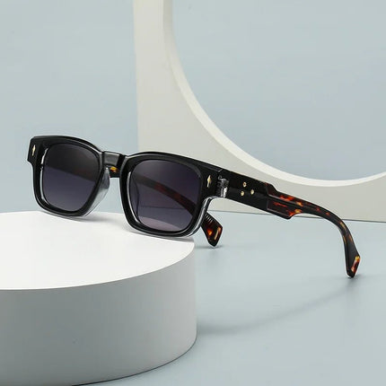 Sunglasses Men Retro Rivets UV400 Square Eyewear - Sunglasses - Dawndesslo - Mad Fly Essentials