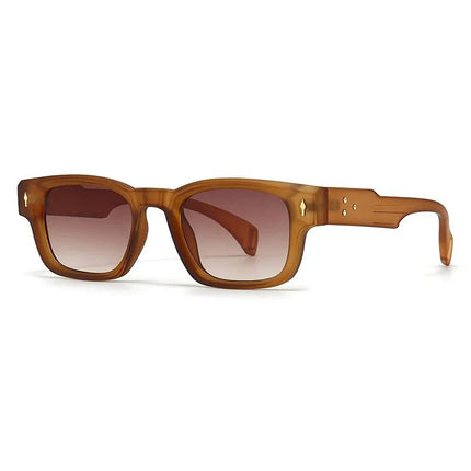 Sunglasses Men Retro Rivets UV400 Square Eyewear - Sunglasses - Dawndesslo - Mad Fly Essentials