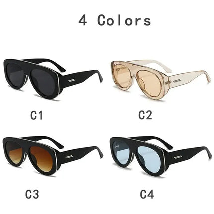 Sunglasses Women Designer Punk Round Eyewear - Sunglasses - Dawndesslo - Mad Fly Essentials