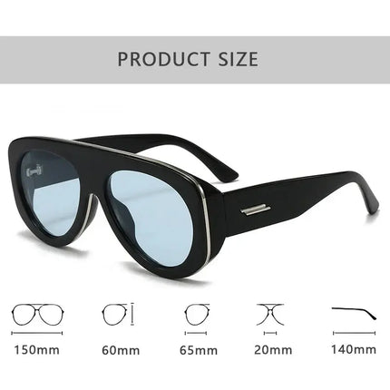 Sunglasses Women Designer Punk Round Eyewear - Sunglasses - Dawndesslo - Mad Fly Essentials
