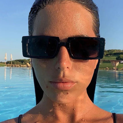 Sunglasses Women Small Rectangular Retro Sunglasses - Women Sunglasses - RUO BO - Mad Fly Essentials