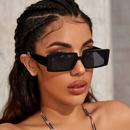 Sunglasses Women Small Rectangular Retro Sunglasses - Women Sunglasses - RUO BO - Mad Fly Essentials