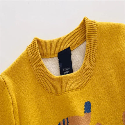 Sweater Baby Boy Panda Bear Dinosaur Sweater Top - Sweater - jumping meters - Mad Fly Essentials