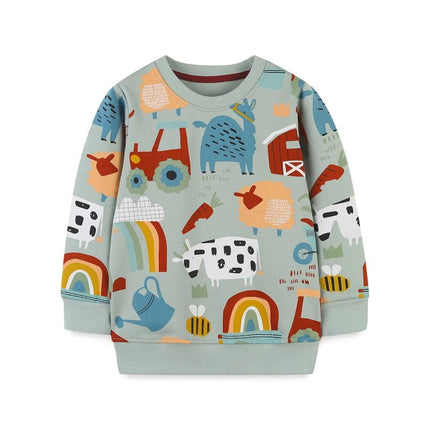 Sweater Baby Girl 2-8T Farmhouse Animals 3D Outerwear - Sweater - AOSTA BETTY - Mad Fly Essentials