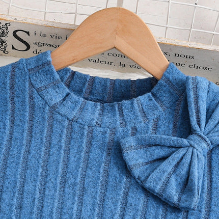 Sweater Dress Girl Blue Knitted Butterfly 8 - 12 Age Baby Girl Dress - Sweater Dress - RONE LOVE - Mad Fly Essentials