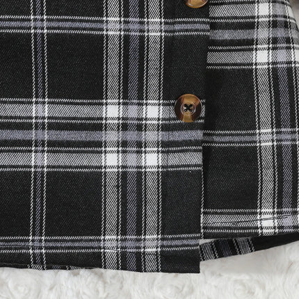 Sweater Dress Girl Fashion Black Grey Plaid Skirt - Sweater Dress - MVUPP - Mad Fly Essentials
