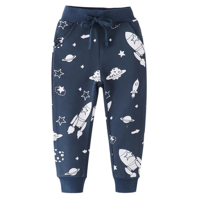 Sweatpants Baby Boy 2-7T Jet Airplane Sweats - Sweatpants - jumping meters - Mad Fly Essentials