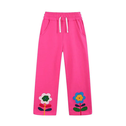 Sweatpants Girl Heart Embroidery Pants - Sweatpants - jumping meters - Mad Fly Essentials
