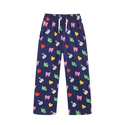 Sweatpants Girl Heart Embroidery Pants - Sweatpants - jumping meters - Mad Fly Essentials