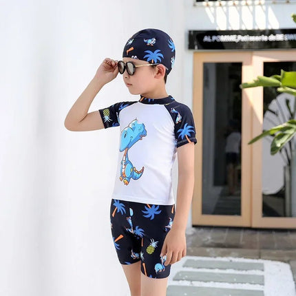 Swimwear Set Baby Boy Shark Pattern Swimwear - Swimwear Set - KuKitty - Mad Fly Essentials