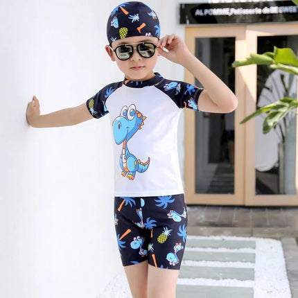 Swimwear Set Boy Dinosaur Fashion 3pcs Swimwear - Swimwear Set - KLEINE KINDER - Mad Fly Essentials