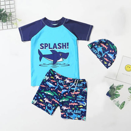 Swimwear Set Boy Dinosaur Fashion 3pcs Swimwear - Swimwear Set - KLEINE KINDER - Mad Fly Essentials