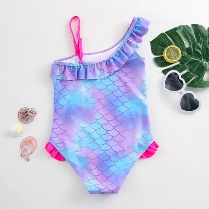 Swimwear Set Girl 3 - 10Y Mermaid Flamingo Unicorn Swimwear - Swimwear Set - Tregen - Mad Fly Essentials
