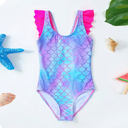 Swimwear Set Girl 3 - 10Y Mermaid Flamingo Unicorn Swimwear - Swimwear Set - Tregen - Mad Fly Essentials