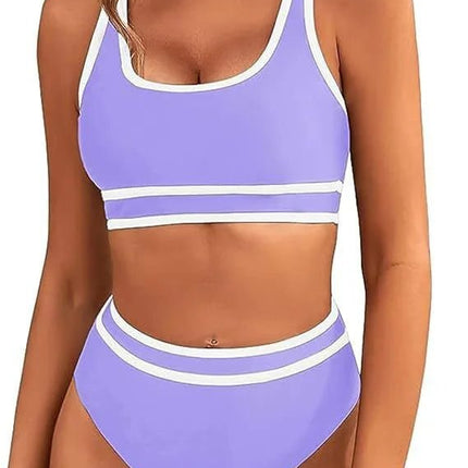 Swimwear Set Women Solid Blue Fitness Swimwear - Swimwear Set - Askate - Mad Fly Essentials