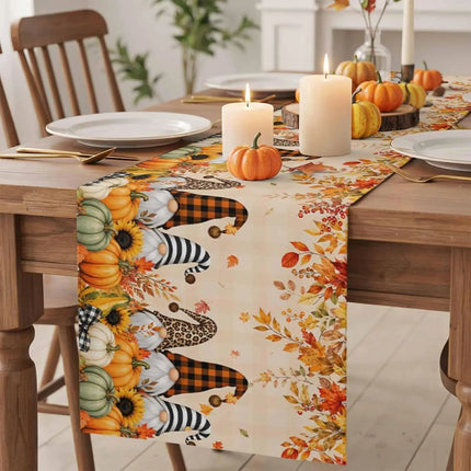 Table Runner Home Sweet Home Gnome Table Decor - Table Runner - Design Shop - Mad Fly Essentials