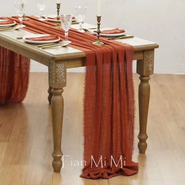 Table Runner Rustic Vintage Dining Room Table Wedding Decor - Table Runner - Design Shop - Mad Fly Essentials