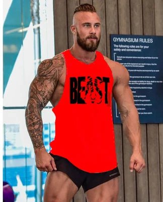 Tank Top Men Beast Activewear Bodybuilding Top - Tank Top - Fitness Essentials - Mad Fly Essentials