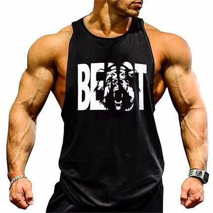 Tank Top Men Beast Activewear Bodybuilding Top - Tank Top - Fitness Essentials - Mad Fly Essentials