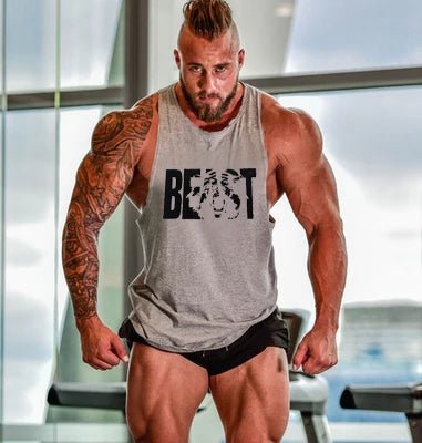 Tank Top Men Beast Activewear Bodybuilding Top - Tank Top - Fitness Essentials - Mad Fly Essentials