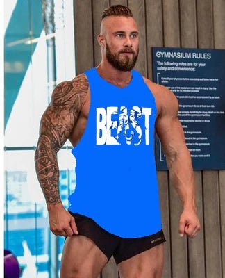 Tank Top Men Beast Activewear Bodybuilding Top - Tank Top - Fitness Essentials - Mad Fly Essentials