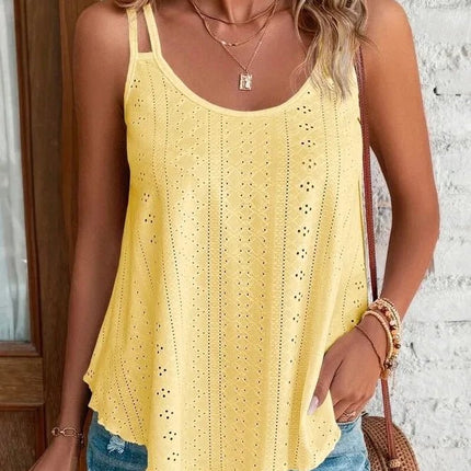 Tank Top Women Leisure Boho Hollow Out Pullover - Tank Top - Vana Javeasen - Mad Fly Essentials