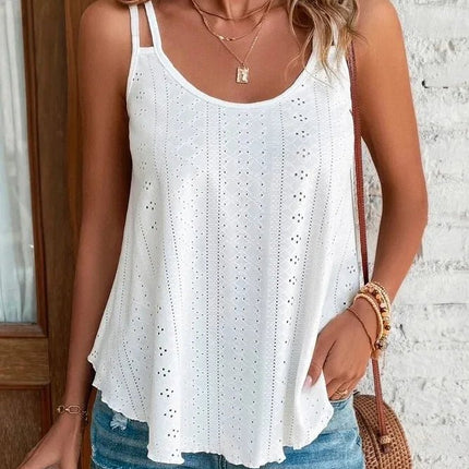 Tank Top Women Leisure Boho Hollow Out Pullover - Tank Top - Vana Javeasen - Mad Fly Essentials