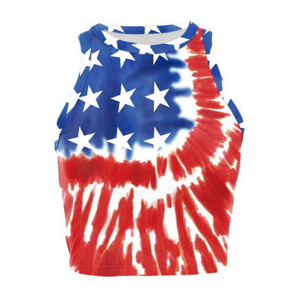 Tank Top Women USA Flag Striped Summer Top - Tank Top - Myth - box - Mad Fly Essentials