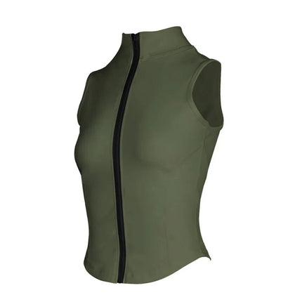 Tank Top Women Zipper Sleeveless Yoga Fitness Tops - Tank Top - HBJD - Mad Fly Essentials