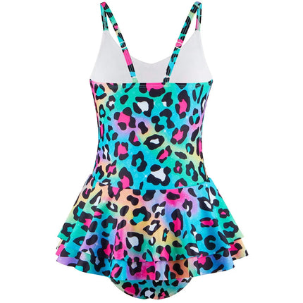 Tankini Set Leopard Girl Swimsuit Beach Sundress - Tankini Set - Girlymax - Mad Fly Essentials