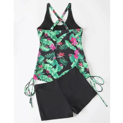 Tankini Set Women Swimwear Tropical Tankini - Tankini Set - Sophie - Mad Fly Essentials
