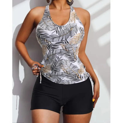 Tankini Set Women Swimwear Tropical Tankini - Tankini Set - Sophie - Mad Fly Essentials