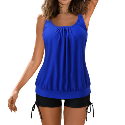 Tankini Set Women Tank Top Black Boyshorts 2pc Tankini - Tankini Set - Beach Fellow - Mad Fly Essentials