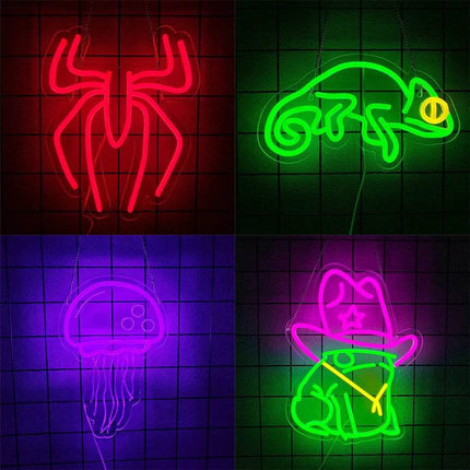 Tiki Bar Neon Signs Animal LED Night Light - Mad Fly Essentials