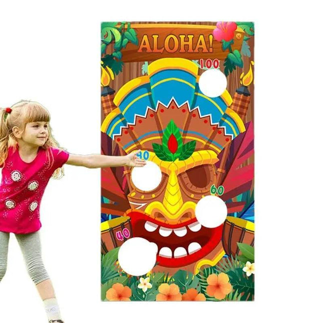 Tiki Bean Bag Cornhole Game Party Decor - Mad Fly Essentials