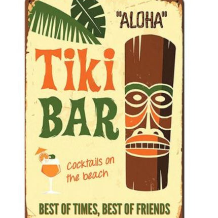 Aloha Tiki Beach Bar Vintage Wall Decor