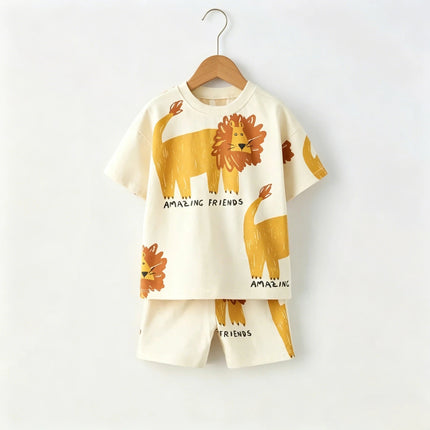 Tracksuit Baby Boy Beach Coconut Casual Tracksuit Set - Tracksuit - Lzlltt - Mad Fly Essentials