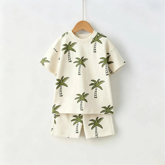 Tracksuit Baby Boy Beach Coconut Casual Tracksuit Set - Tracksuit - Lzlltt - Mad Fly Essentials