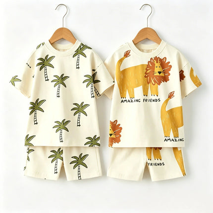 Tracksuit Baby Boy Beach Coconut Casual Tracksuit Set - Tracksuit - Lzlltt - Mad Fly Essentials